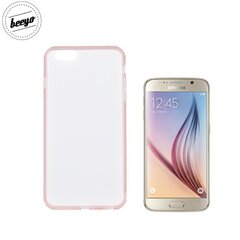 Beeyo Diamond frame super plāns silikona caurspīdīgs aizmugures maks-apvalks priekš Samsung G920F Galaxy S6 Rozā цена и информация | Чехлы для телефонов | 220.lv