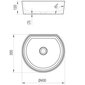 Izlietne Ravak Moon 1C 40x35,5 cm цена и информация | Izlietnes | 220.lv