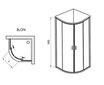 Dušas kabīne Ravak BLCP4-90 Grape, 90x90 cm цена и информация | Dušas kabīnes | 220.lv