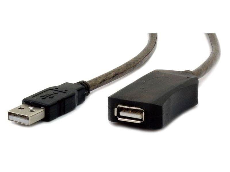 Kabelis Gembird USB 2.0, AM-AF, 5M, melns cena un informācija | Kabeļi un vadi | 220.lv