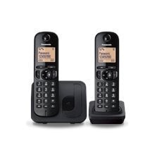 Panasonic KX-TGC212FXB Cordless phone, Black цена и информация | Стационарные телефоны | 220.lv