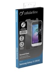 Samsung Galaxy J1(2016) screen SECOND GLASS by Cellular tr. цена и информация | Защитные пленки для телефонов | 220.lv