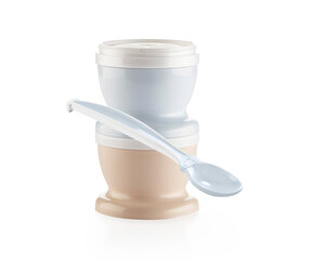 Pārtikas trauki ar karoti Thermobaby, 2 gab., Fleur bleue цена и информация | Детская посуда, контейнеры для молока и еды | 220.lv
