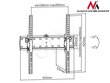 MACLEAN 32-55" MC-665 Melns 40 kg MAX VESA 400X400 цена и информация | TV kronšteini | 220.lv