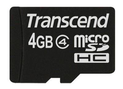 MEMORY MICRO SDHC 4GB/CLASS4 TS4GUSDC4 TRANSCEND цена и информация | Atmiņas kartes mobilajiem telefoniem | 220.lv