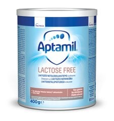 Piena maisījums APTAMIL Bez laktozes, primārajai un tālākai barošanai, kanna, 400 g cena un informācija | Piena maisījumi (0-6 mēn.) | 220.lv