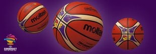 Basketbola bumba MOLTEN FIBA Eurobasket 2017, BGR7-E7T, gumijas cena un informācija | Basketbola bumbas | 220.lv