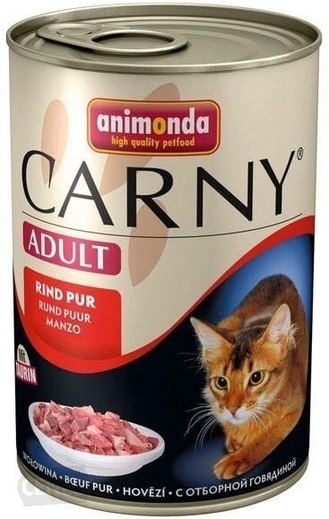 Konservi kaķiem Animonda, Carny ar liellopa gaļu, 400 g цена и информация | Konservi kaķiem | 220.lv