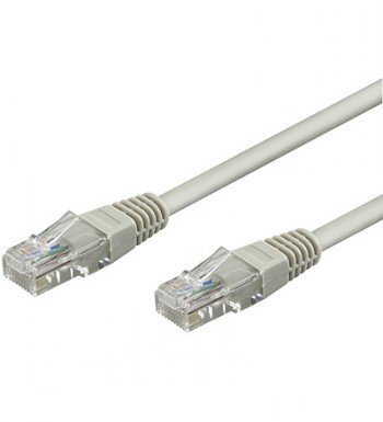 GB CAT6 NETWORK CABLE U/UTP GREY 2M cena un informācija | Kabeļi un vadi | 220.lv