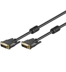 GB DVI CABLE 1.8M, DVI-D-DVI-D, DUAL-LINK 24+1 PIN цена и информация | Кабели и провода | 220.lv