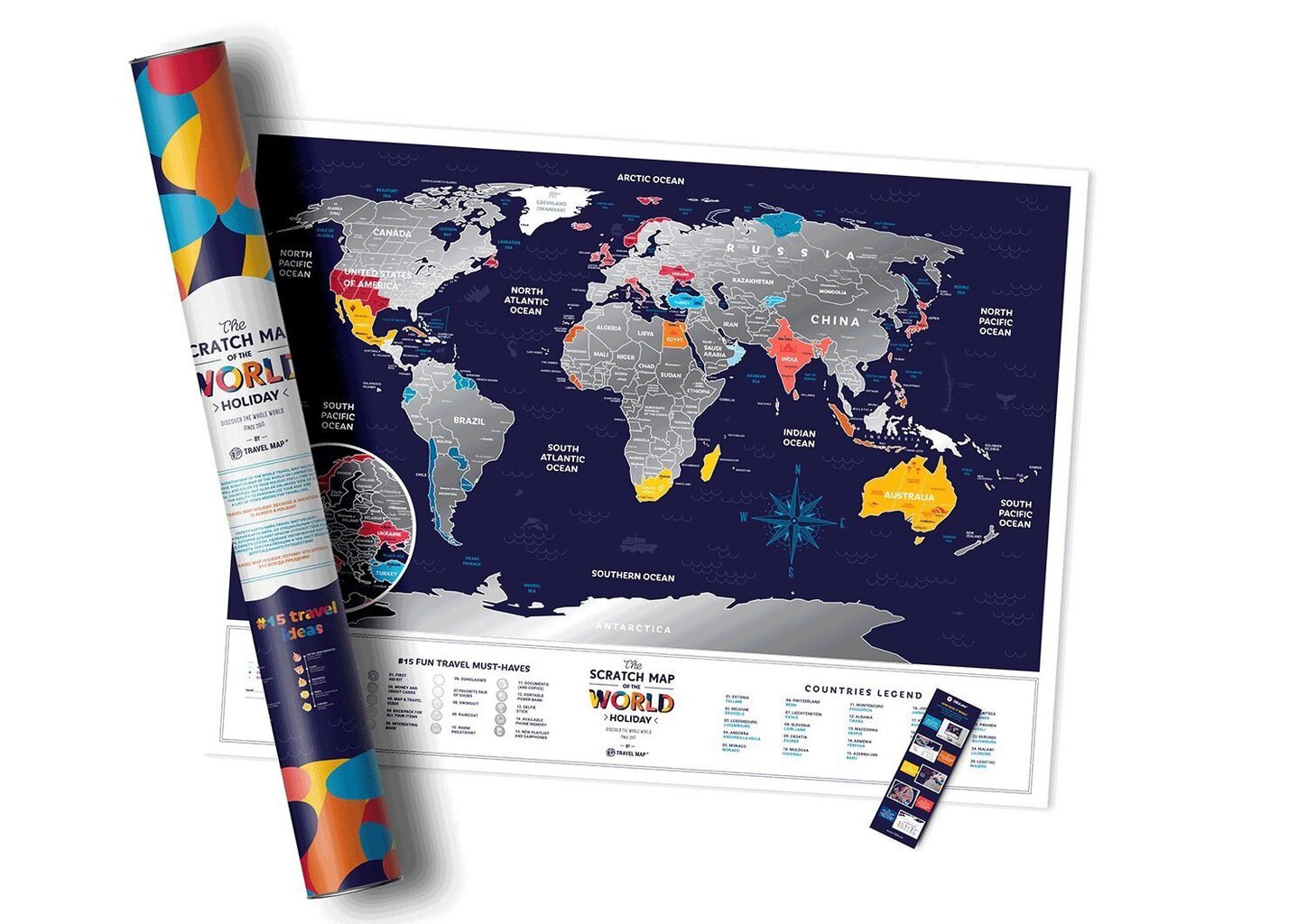 Nokasāma ceļojumu karte Holiday cena un informācija | Pasaules kartes | 220.lv