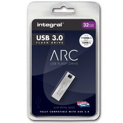 Integral Metal 32GB USB 3.0 cena un informācija | USB Atmiņas kartes | 220.lv