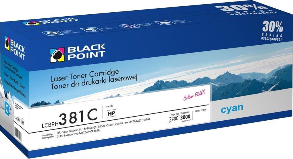 Toneris Black Point LCBPH381C (HP CF381A), Zils cena un informācija | Kārtridži lāzerprinteriem | 220.lv