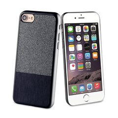 Чехол-крышка Glitter case by Muvit для Apple iPhone 7, Черный цена и информация | Чехлы для телефонов | 220.lv
