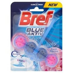 Очиститель и освежитель для туалета "BREF Blue Aktiv Fresh Flowers" 50г цена и информация | Очистители | 220.lv