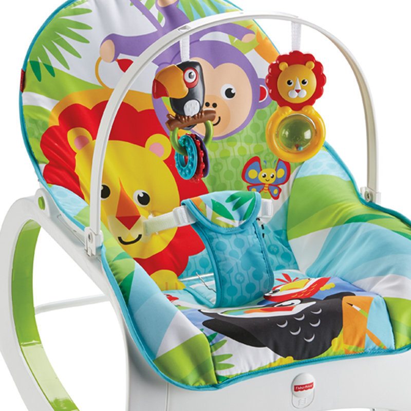 Šūpuļkrēsliņš Fisher Price Infant to Toddler Rocker, zils cena un informācija | Bērnu šūpuļkrēsliņi | 220.lv