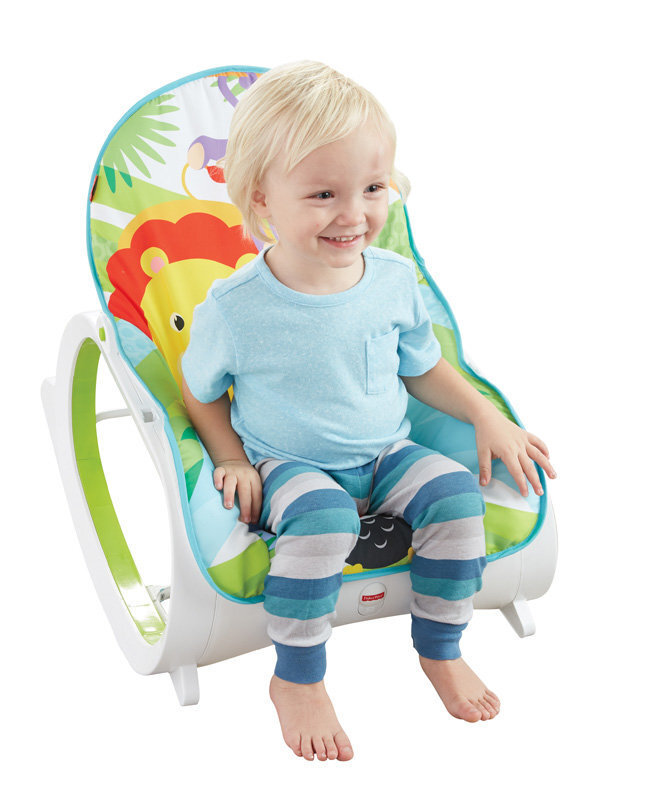 Šūpuļkrēsliņš Fisher Price Infant to Toddler Rocker, zils cena un informācija | Bērnu šūpuļkrēsliņi | 220.lv