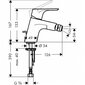 Bidē jaucējkrāns Hansgrohe Focus E2, 31920000 цена и информация | Jaucējkrāni | 220.lv