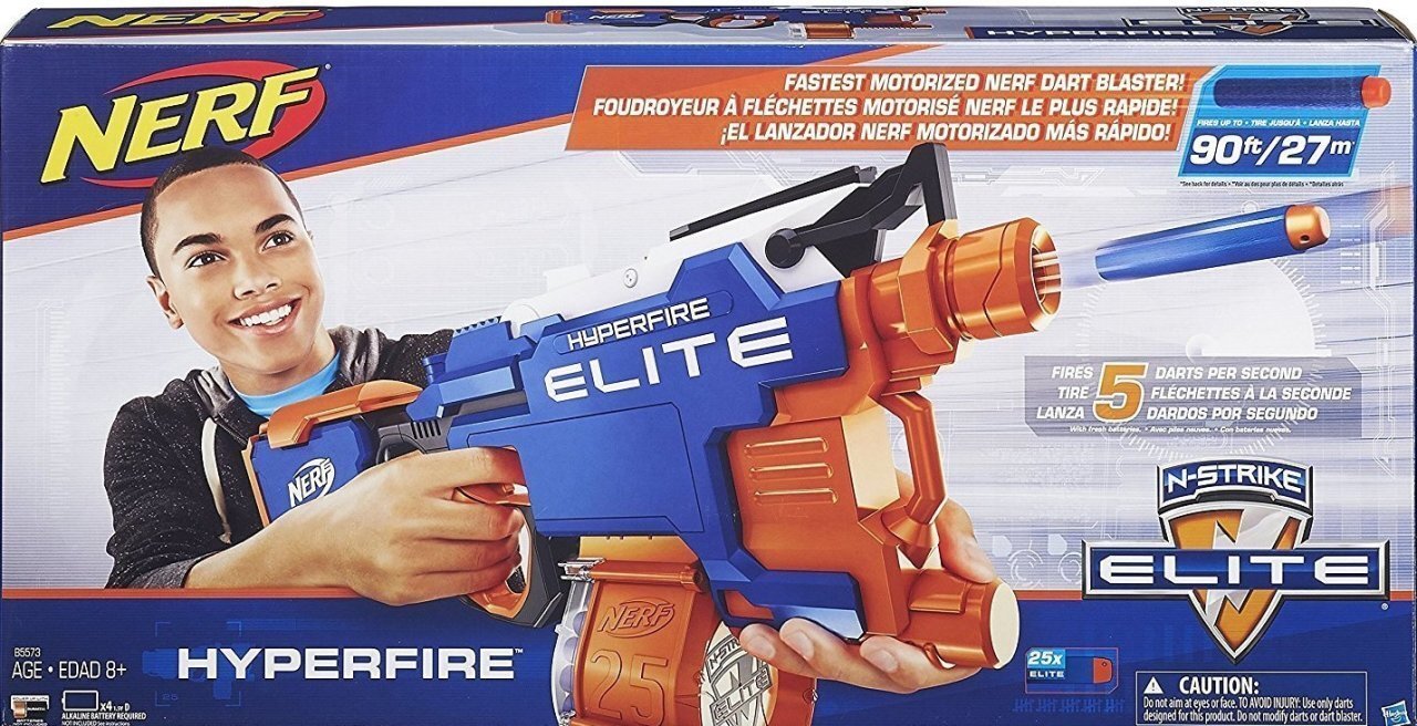 Šautene Nerf Elite Hyperfire, B5573 cena un informācija | Rotaļlietas zēniem | 220.lv