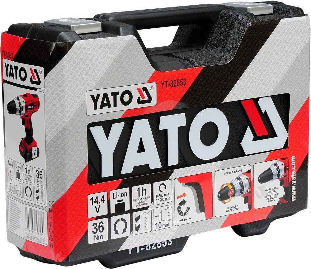 Akumulatoru skrūvgriezis 14.4V Li-ion Yato YT-82853 цена и информация | Skrūvgrieži, urbjmašīnas | 220.lv