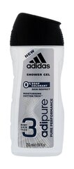 Dušas želeja Adidas Adipure 250 ml цена и информация | Масла, гели для душа | 220.lv