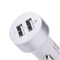 Auto lādētājs Devia Smart ar 2 USB savienotājiem (2.4A) balts cena un informācija | Lādētāji un adapteri | 220.lv