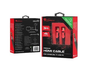 Genesis cable HDMI-HDMI v1.4 High Speed XBOX ONE/XBOX 360 3M 4K Premium cena un informācija | Natec TV un Sadzīves tehnika | 220.lv