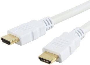 Kabelis Techly HDMI-HDMI V1.4 M/M Ethernet 3D4K, balts, 3 m цена и информация | Кабели и провода | 220.lv