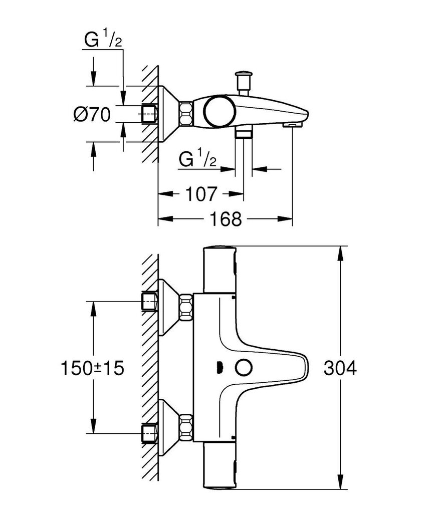 Vannas maisītājs Grohe Precision Start cena un informācija | Jaucējkrāni | 220.lv