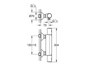 Dušas maisītājs Grohe Precision Start cena un informācija | Jaucējkrāni | 220.lv