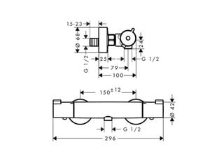 Dušas maisītājs Hansgrohe Fox, 13156000 цена и информация | Смесители | 220.lv