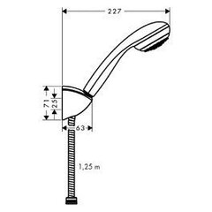 Набор для душа Hansgrohe Crometta 85, хром, 27576000 цена и информация | Душевые комплекты и панели | 220.lv