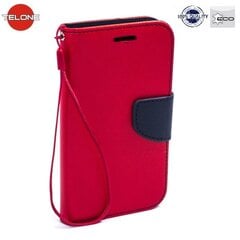 Чехол - книжка Telone Fancy Diary Book Case для Samsung J330F Galaxy J3 (2017), Красный/Синий цена и информация | Чехлы для телефонов | 220.lv