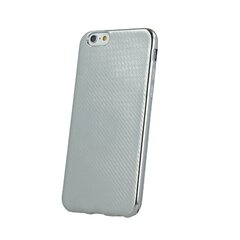 Чехол - крышка Mocco Carbon Premium Series Back Case Silicone для Samsung G920 Galaxy S6, Серебристый цена и информация | Чехлы для телефонов | 220.lv