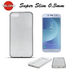 Telone Ultra Slim 0.3mm Back Case Samsung J730F Galaxy J7 (2017) super plāns telefona apvalks Melns cena un informācija | Telefonu vāciņi, maciņi | 220.lv