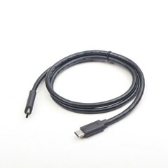 Savienotājkabelis Gembird 2 x USB Type-C (male), 2 m, Melns цена и информация | Кабели для телефонов | 220.lv