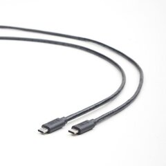 Savienotājkabelis Gembird 2 x USB Type-C (male), 2 m, Melns cena un informācija | Savienotājkabeļi | 220.lv