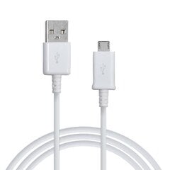 Универсальный Micro USB 2.0 кабель Samsung ECB-DU4EWE, 1,5 м, белый (OEM) цена и информация | Кабели для телефонов | 220.lv