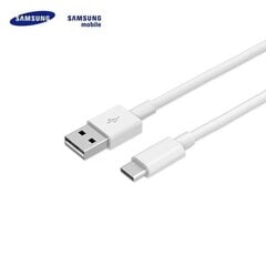 Samsung EP-DW700CWE Universāls USB 2.0 uz Type-C 3.1 Qualcom Datu un uzlādes Kabelis 1.5m Balts (OEM) cena un informācija | Samsung Mobilie telefoni un aksesuāri | 220.lv