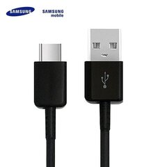 Samsung EP-DG950CBE Galaxy S8 S8+ USB 2.0 uz Type-C 3.1 Qualcom Datu un uzlādes Kabelis 1.2m Melns (OEM) cena un informācija | Savienotājkabeļi | 220.lv