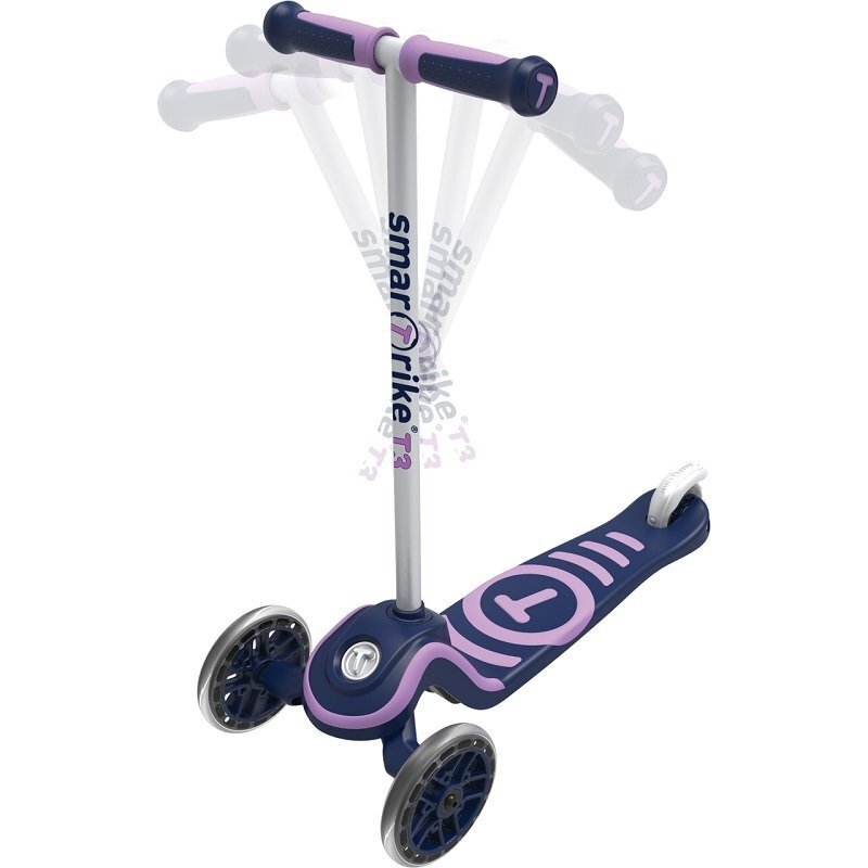 Trīsriteņu skrejritenis SMART TRIKE T-Scooter T3 violets цена и информация | Skrejriteņi | 220.lv