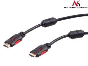 Maclean MCTV-814 Cable HDMI-HDMI 5m v1.4 30AWG cable with ferrite filters cena un informācija | Kabeļi un vadi | 220.lv