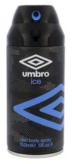 <p>Дезодорант UMBRO Ice для мужчин, 150 мл.</p>
 цена и информация | Парфюмированная мужская косметика | 220.lv