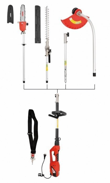 Daudzfunkcionāls dārza elektroinstruments Hecht 690 "3in1" цена и информация | Trimmeri, krūmgrieži | 220.lv