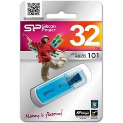 Silicon Power zibatmiņa 32GB Helios 101, zila cena un informācija | USB Atmiņas kartes | 220.lv