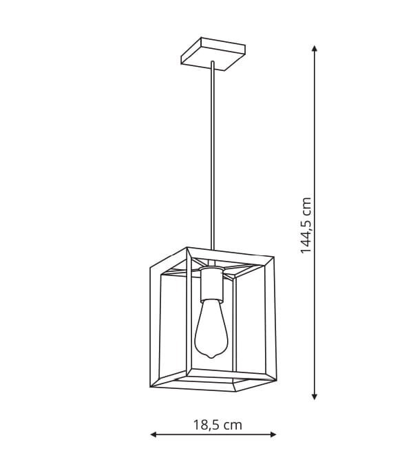 Lampa Light Prestige Napoli black cena un informācija | Piekaramās lampas | 220.lv