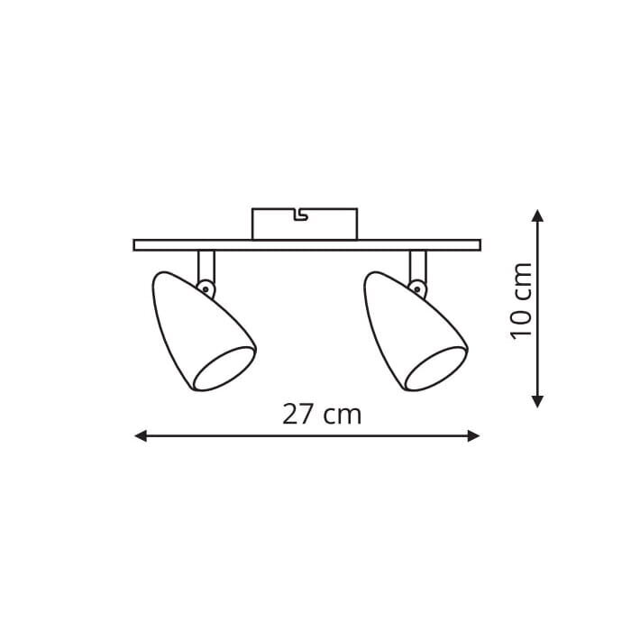 Lampa Light Prestige Cortino 2 цена и информация | Sienas lampas | 220.lv