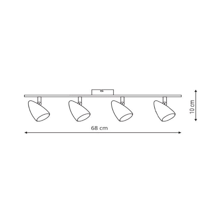 Lampa Light Prestige Cortino 4 цена и информация | Sienas lampas | 220.lv