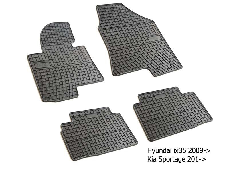 Gumijas paklājiņi KIA Sportage III 2010-2015 /4pc, 0422 cena un informācija | Gumijas paklājiņi pēc auto modeļiem | 220.lv