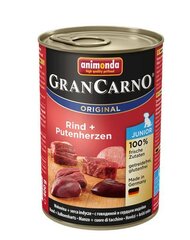 Animonda Grancarno konservi ar liellopa gaļu un tītara sirdīm, 800 g cena un informācija | Konservi suņiem | 220.lv
